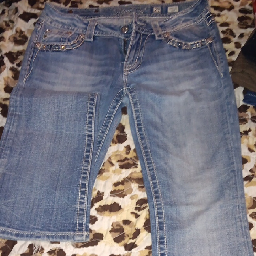 Miss Me Light Blue Cropped Jeans